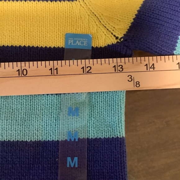 The children’s place NWT medium 7/8 retro striped multi color pullover sweater - Picture 2 of 8